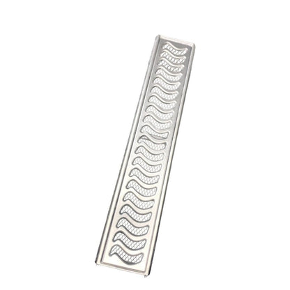 Ralo Linear Elite 10x50cm com aro de fixação e tela anti inseto