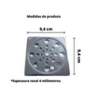 Ralo Inox Abre Fecha com Aro de fixação