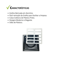 Ralo 15x15 Reta Alumínio com Coletora Multi Saídas + Sifão