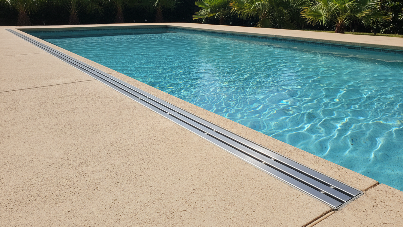 Ralo Linear Pluvial 10x100 Grelha Trilho de Inox 304 – Coletor Sequencial Saídas 75mm