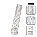 Ralo Linear Elite 10x50cm com aro de fixação e tela anti inseto