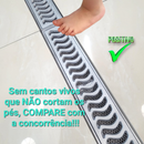 Ralo Linear Elite 10x100 com Tela Anti Inseto e Aro de Fixação (2 peças 10x50cm)